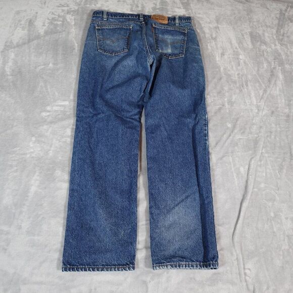 Vintage Levis 506 Denim Jeans Mens 38x32 (Fits 36x31) Faded Orange Tab 90s - Picture 5 of 15